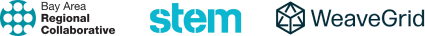Logos from Bay Area, Stem and WeaveGrid